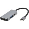 Док станція Cablexpert A-CM-COMBO3-02 USB-C 3-в-1 (USB/HDMI/PD)
