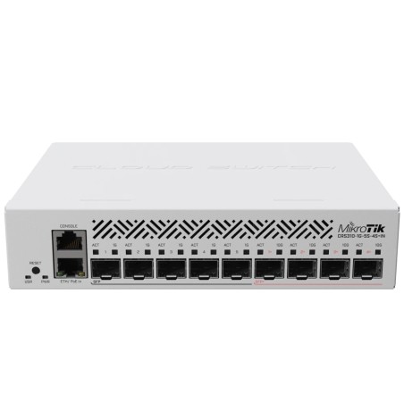 Комутатор 9 портів керований MikroTik CRS310-1G-5S-4S+IN 10G SFP+