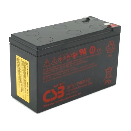 Свинцево-кислотна акумуляторна батарея CSB UPS12460F2 9А•г 12В