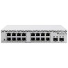 Комутатор 16 портів керований MikroTik CSS318-16G-2S+IN