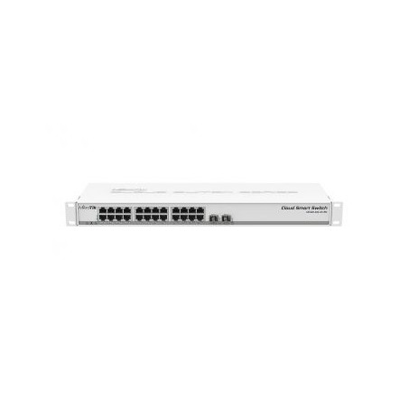 Комутатор 24 порти керований MikroTik CSS326-24G-2S+RM