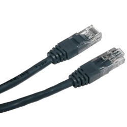 Патч-корд Cablexpert PP12-0.25M/BK 0.25 м кат.5Е чорний