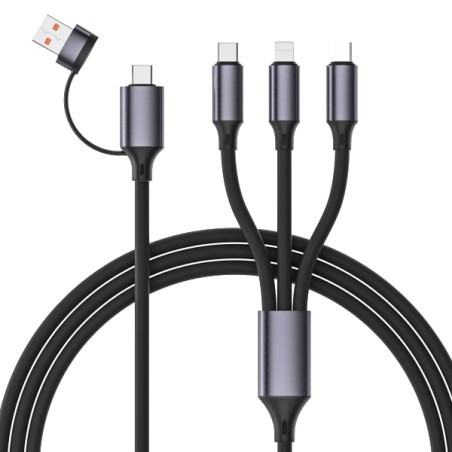 Кабель Cablexpert USB A/C-тато/Lightning/Micro/Type-C 1.5 м
