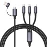 Кабель Cablexpert USB A/C-тато/Lightning/Micro/Type-C 1.5 м