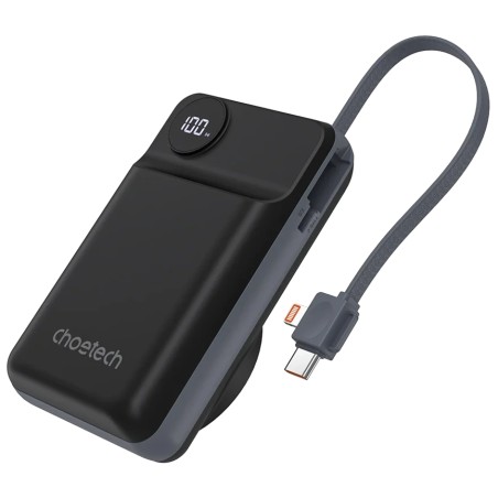 Повербанк Choetech B696 20 000мА•г Black з магнітною зарядкою