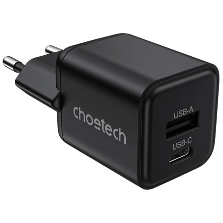 Адаптер Choetech PD5012 mini Black PD30W GAN A+C