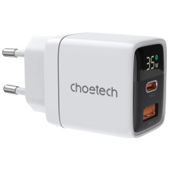 Адаптер Choetech PD6052 White PD35W GAN A+C