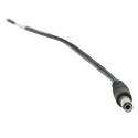 Роз'єм живлення - кабель DC-M (D 5,5x2,5мм) 25см black