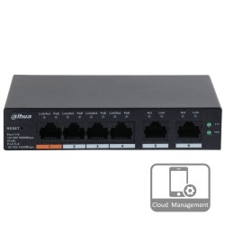 Комутатор 6 портів керований Dahua DH-CS4006-4GT-60 PoE