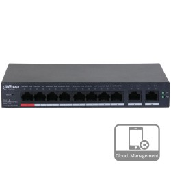 Комутатор 10 портів керований Dahua DH-CS4010-8ET-110 PoE