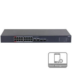 Комутатор 20 портів керований Dahua DH-CS4220-16GT-190 PoE
