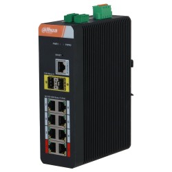 Комутатор 10 портів керований Dahua DH-IS4210-8GT-120 PoE