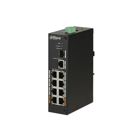 Комутатор 8 портів некерований Dahua DH-PFS3110-8ET-96 POE
