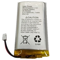 Акумулятор двопіновий Ajax Hub, Hub Plus, Hub 2, Rex 3,7V 2000mAh 7.4Wh (XK-953562)
