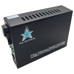 Медіаконвертор ALISTAR X5S 100M 10/100BASE-T RJ-45 - 100BASE-FX 1SM WDM SC 20KM TX1550/RX1310nm LFP