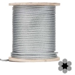 Трос оцинкований APRO 10мм DIN 3055 (6x7) бухта 100м