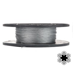 Трос оцинкований APRO 2мм DIN 3055 (6x7) бухта 200м