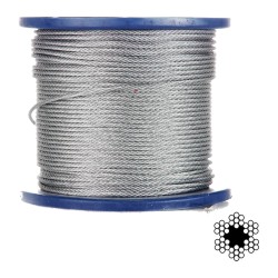 Трос оцинкований APRO 4мм DIN 3055 (6x7) бухта 200м