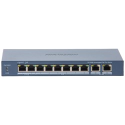Комутатор 10 портів некерований Hikvision DS-3E0310HP-E(C) POE
