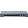 Комутатор 10 портів некерований Hikvision DS-3E0310HP-E(C) POE
