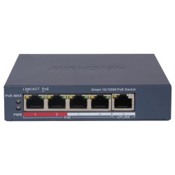 Комутатор 5 портів керований Hikvision DS-3E1105P-EI/V2 POE