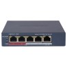 Комутатор 5 портів керований Hikvision DS-3E1105P-EI/V2 POE