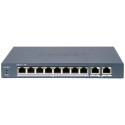 Комутатор 10 портів керований Hikvision DS-3E1310P-EI(B) PoE