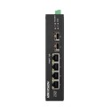 Комутатор 4 порти некерований Hikvision DS-3T0506HP-E/HS POE
