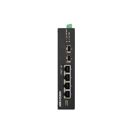 Комутатор 4 порти некерований Hikvision DS-3T0506HP-E/HS POE