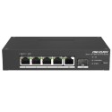Комутатор 6 портів керований Hikvision DS-3T1306P-SI/HS PoE