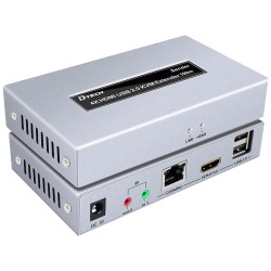 Модуль подовжувач Dtech DT-7051 4K HDMI і USB 2.0 KVM 100м