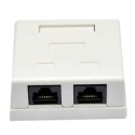 Розетка зовнішня EPNew 2хUTP, кат. 6, RJ45