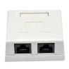 Розетка зовнішня EPNew 2хUTP, кат. 6, RJ45