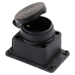 Колодка одинарна з заглушкою 1*16 (каучук) ERKA 6001