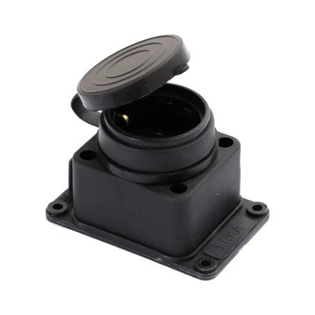 Колодка одинарна з заглушкою 1*16 (каучук) ERKA 6001