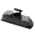 Колодка подвійна із заглушкою 2*16 (каучук) ERKA 6002
