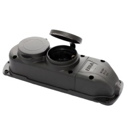 Колодка подвійна із заглушкою 2*16 (каучук) ERKA 6002