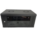 Шафа EServer 4U 600х350х284, скло, чорна