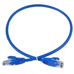 Патч-корд блакитний 0.25м EServer UTP CAT5e