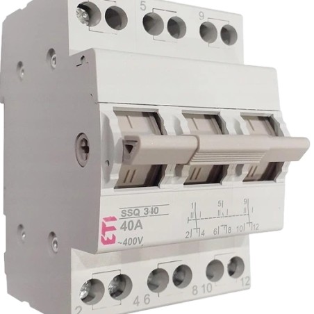 Перемикач навантаження ЕТІ SSQ 340 "1-0-2", 3p 40A