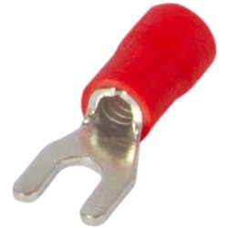 Ізольований наконечник вилковий 0.5-1.5 кв.мм червоний Enext e.terminal.stand.sv.1,25.5.red