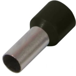 Ізольований накінечник втулковий чорний Enext e.terminal.stand.e7508.black 0.75 кв.мм