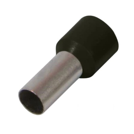 Ізольований накінечник втулковий чорний Enext e.terminal.stand.e7508.black 0.75 кв.мм