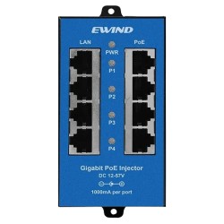 Інжектор PoE 4-портовий Ewind EW-PSE304CG