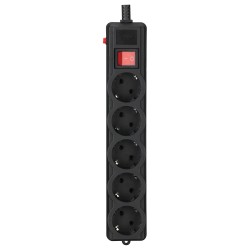 Мережевий фільтр Gembird SPG5-G-15B-PRO 4.5 м кабель 5 розеток