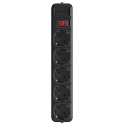 Мережевий фільтр для ДБЖ (UPS) 1.8 м кабель 5 розеток Gembird SPG5-X-6B