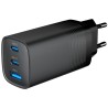 Мережевий зарядний пристрій Gembird TA-UC-PDQC65-01-BK (USB Type A + USB Type C)