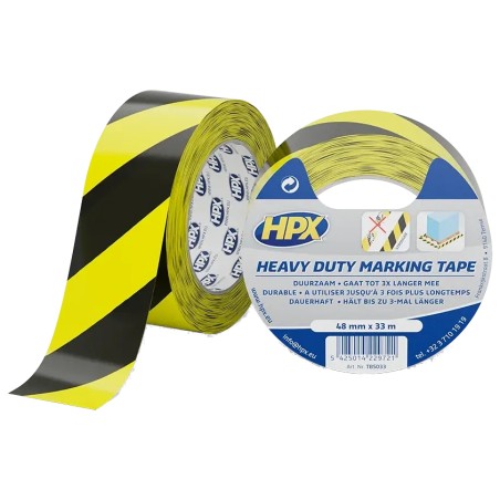 Стрічка для розмітки HPX TB5033 HEAVY DUTY 48мм х 33м