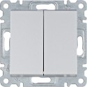 Вимикач Hager Lumina WL0052 2-кл. універсальний