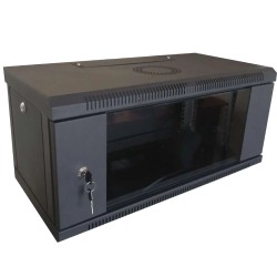 Шафа коммутаційна настінна розбірна чорна Hypernet WMNC-350-4U-FLAT-BLACK